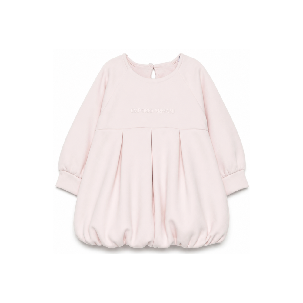 Abito per neonata Emporio Armani Kids rosa chiaro con stampa logo EG000902 AF16133 UA205 EMPORIO ARMANI KIDS