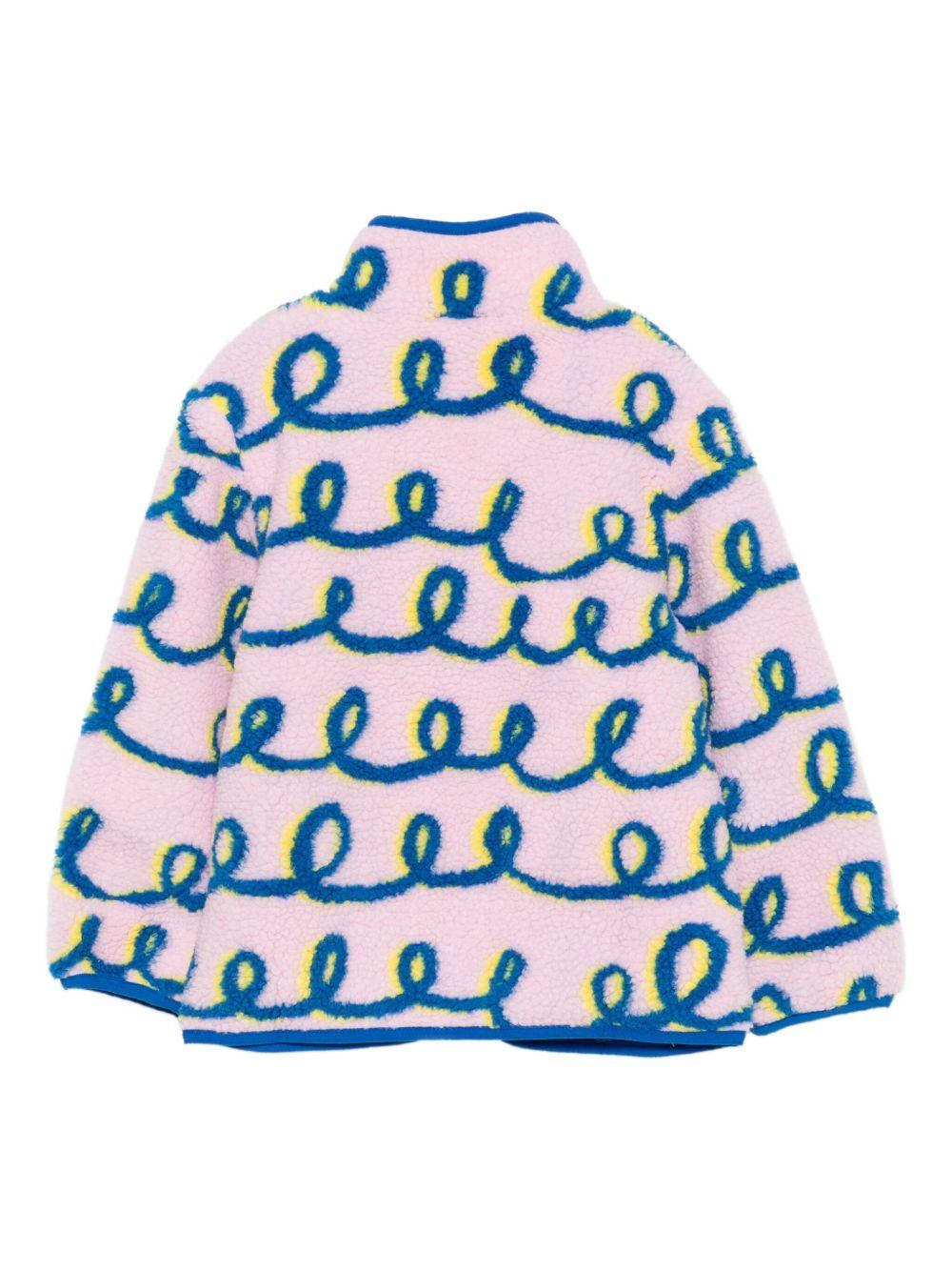 Giubbino per bambina Stella McCartney Kids rosa con motivo a vortice TX2B47 Z3052 552MC STELLA McCARTNEY KIDS