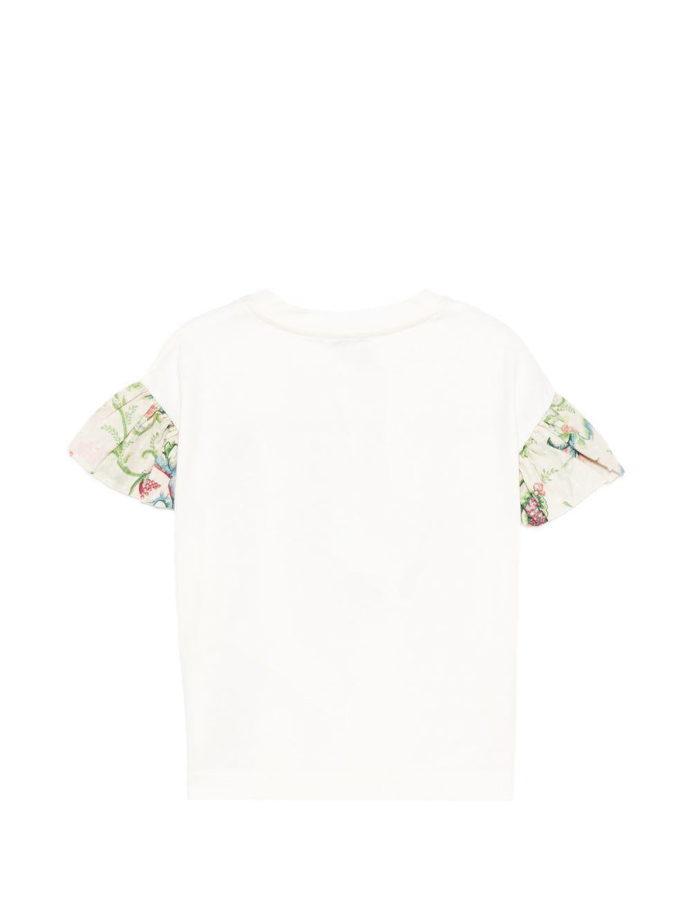 T-shirt per bambina ETRO KIDS bianca con stampa grafica GY8A51 Z3672 102 ETRO KIDS