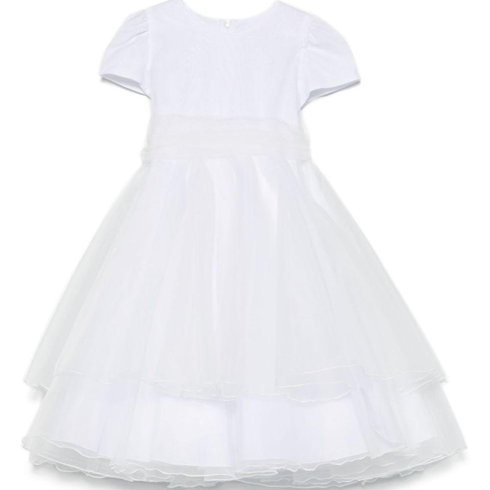 Abito per bambina Mariella Ferrari bianco con fiocco AT931 083 MARIELLA FERRARI KIDS