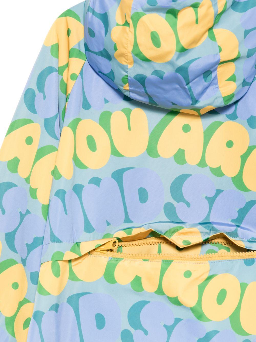 Giubbino per bambino Stella McCartney Kids azzurro con stampa all-over TY2P37 Z3524 642MC STELLA McCARTNEY KIDS
