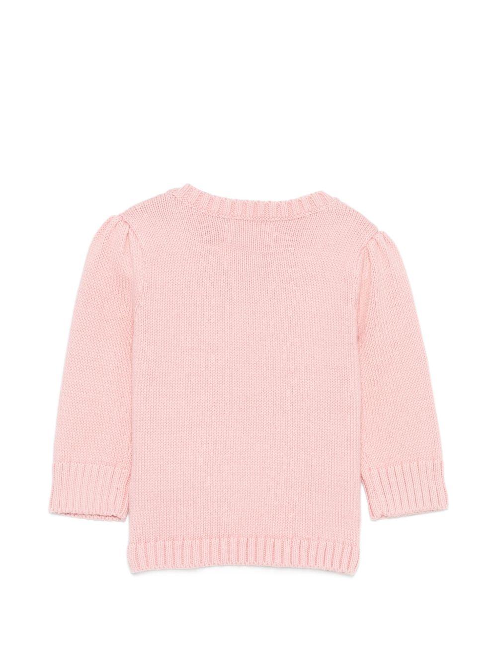 Maglione per neonata Polo Ralph lauren Kids rosa con motivo Polo Bear 310B17822 001 Ralph Lauren kids