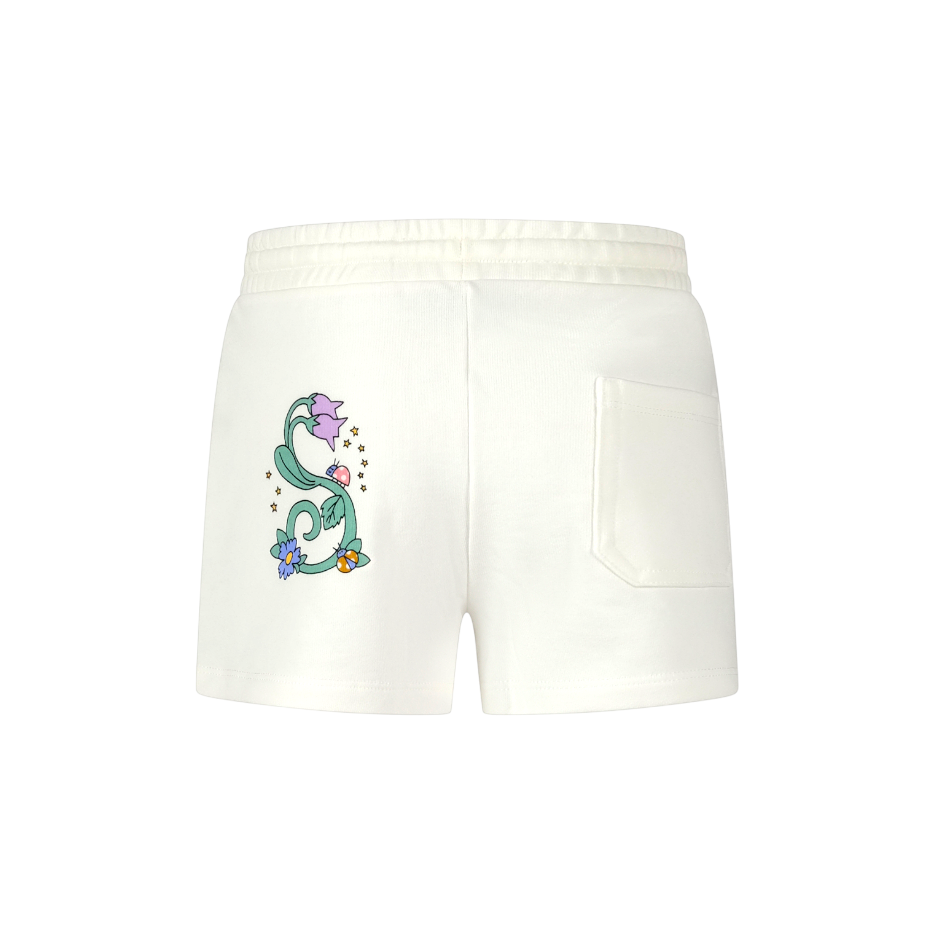 Shorts per bambina Stella McCartney Kids bianca con coulisse TY6A79 Z3409 101 STELLA McCARTNEY KIDS