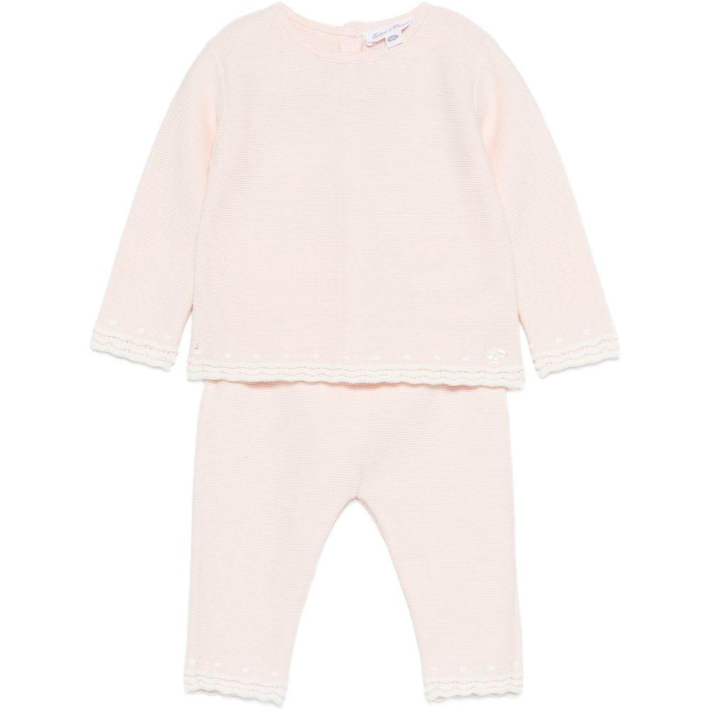 Set due pezzi per neonata Tartine & Chocolat rosa con orlo a smerlo CC36000 30 TArtine & Chocolat KIDS