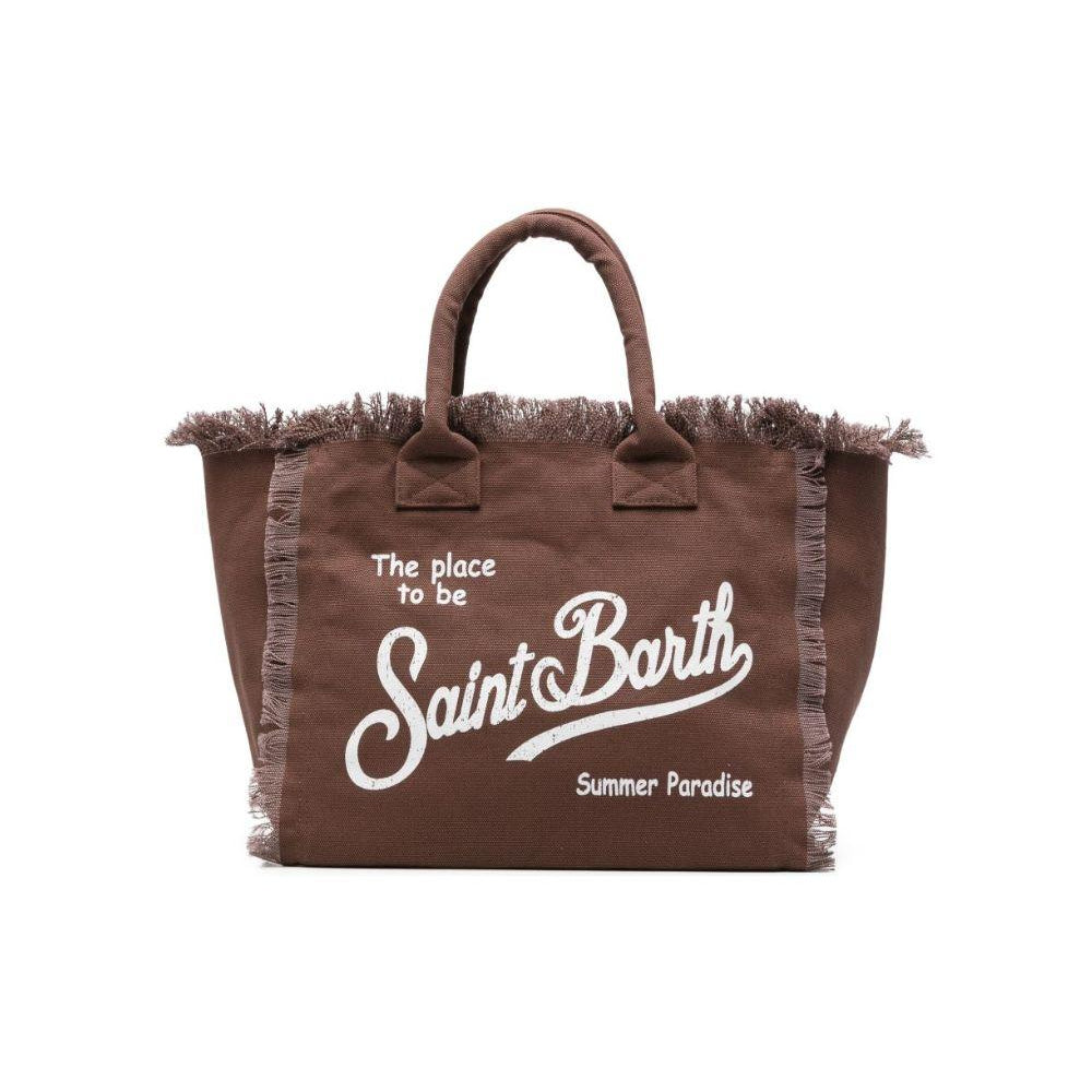 Borsa Vanity MC2 Saint Barth marrone con logo a contrasto VANI001 00098L MC2 ST. BARTH KIDS