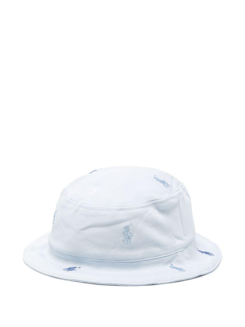 Cappello bucket per neonato Polo Ralph Lauren Kids Polo Pony azzurro con ricamo 320876974 002 Ralph Lauren kids