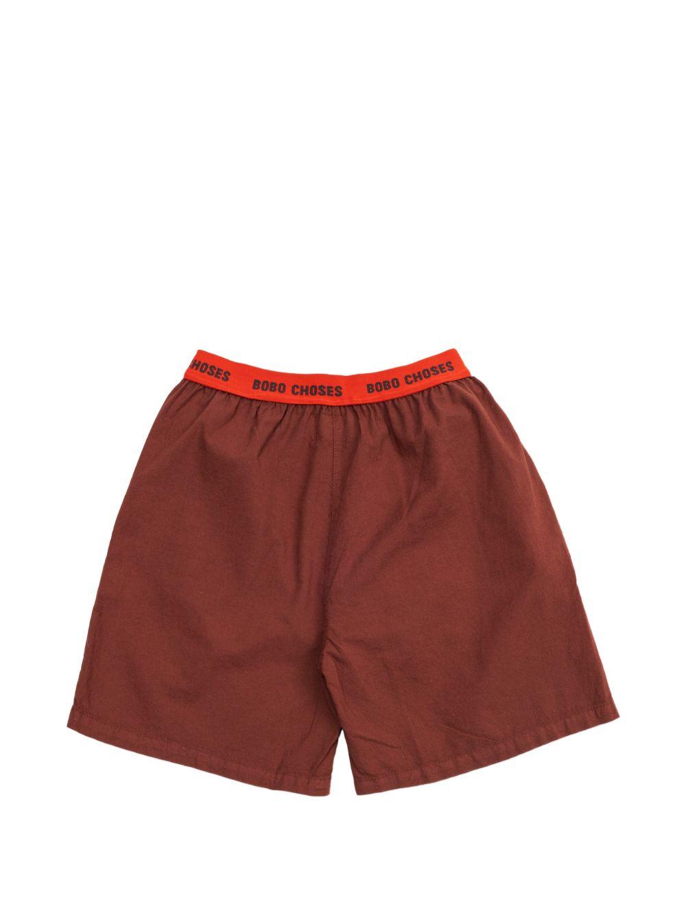 Shorts per bambino Bobo Choses marrone con vita elasticizzata B126AC145 211 BOBO CHOSES KIDS