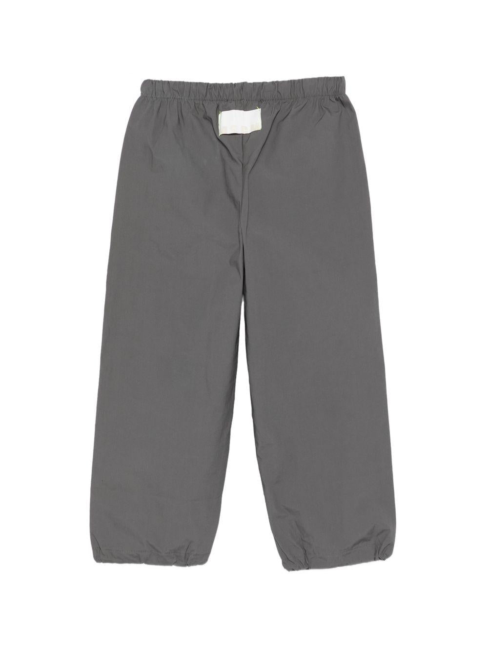 Pantaloni sportivi per bambino MSGM Kids grigi con logo sul davanti S6MSJUPA162 103 MSGM KIDS
