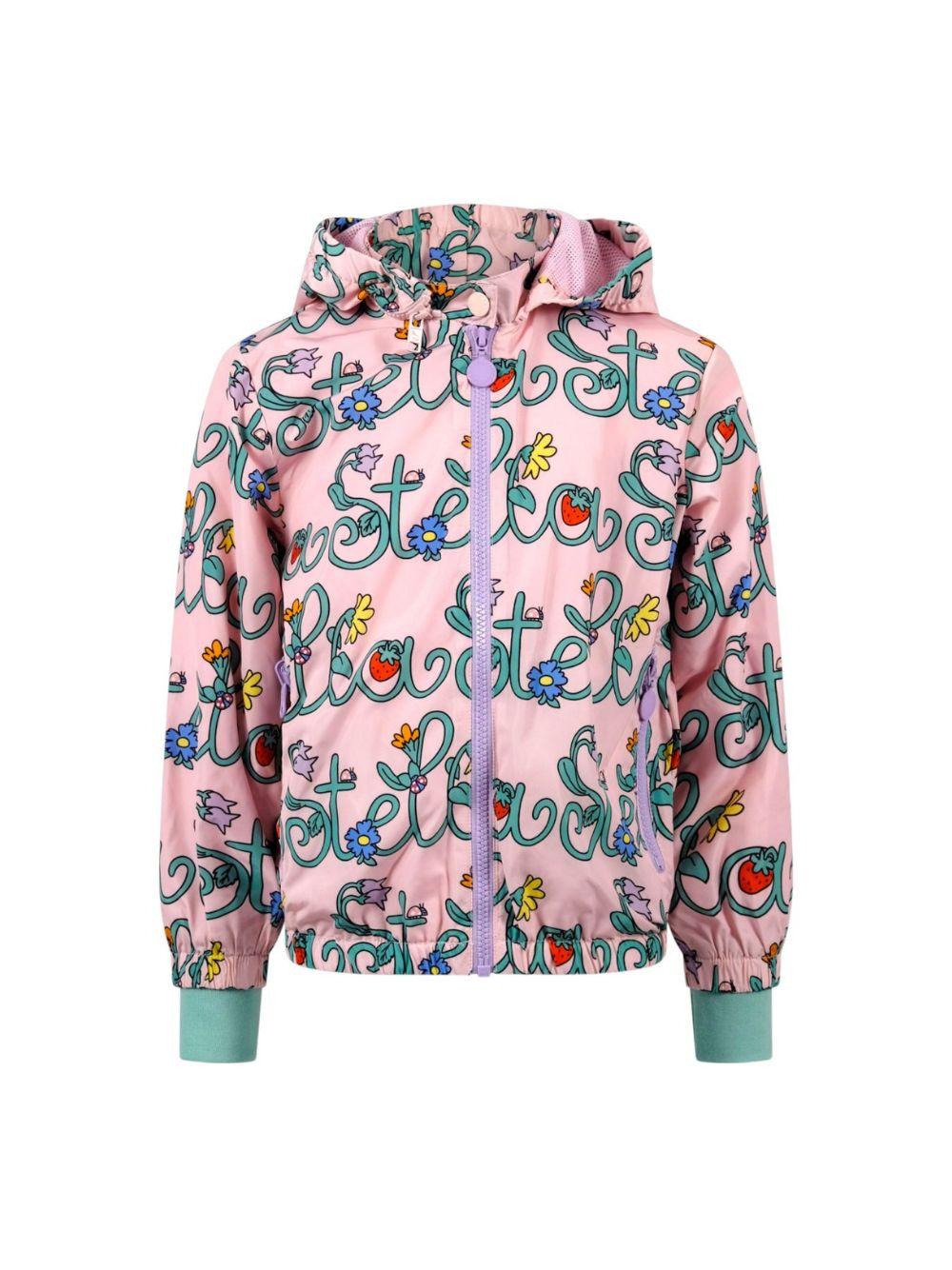 Giacca per bambina Stella McCartney Kids rosa con stampa all-over TY2A07 Z3426 51RMC STELLA McCARTNEY KIDS