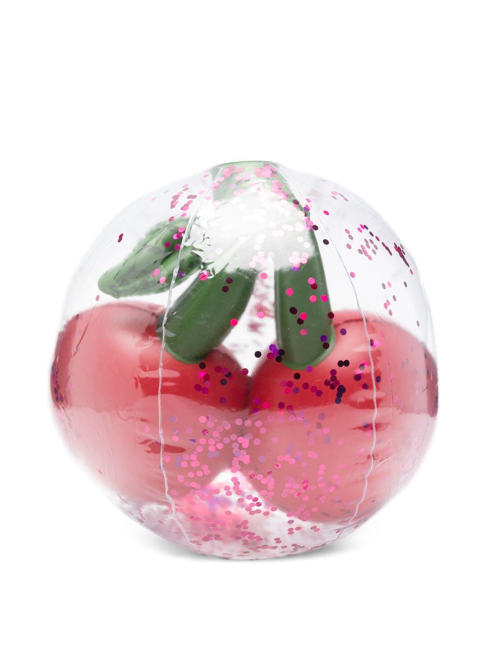 Pallone per bambina Konges Slojd rosso con dettaglio glitter KS100804 CHERRY KONGES SLOJD KIDS