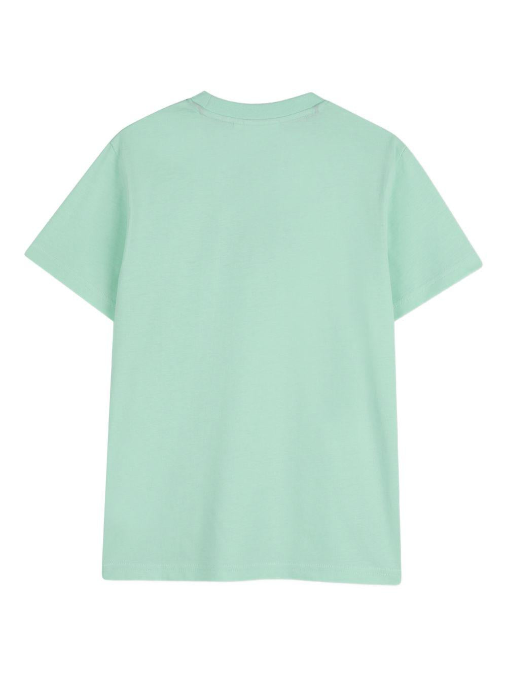 T-shirt per bambino Hugo Kids verde con logo goffrato G01014 72B Hugo KIDS
