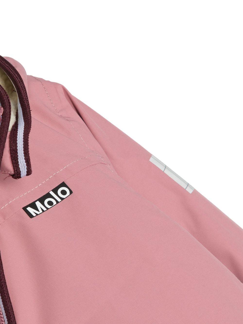 Giubbino impermeabile per bambina Molo Winner rosa con cappuccio 5NOSM308 8544 MOLO