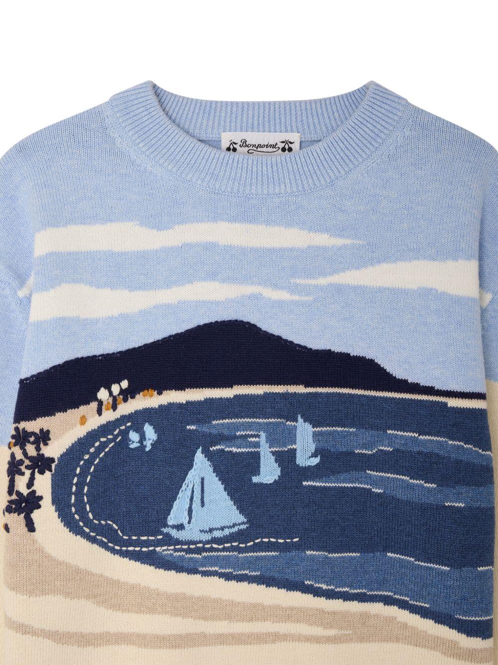 Maglione Lyle per bambino Bonpoint multicolore con decorazione ricamata S06BJUK00007 474 BONPOINT KIDS