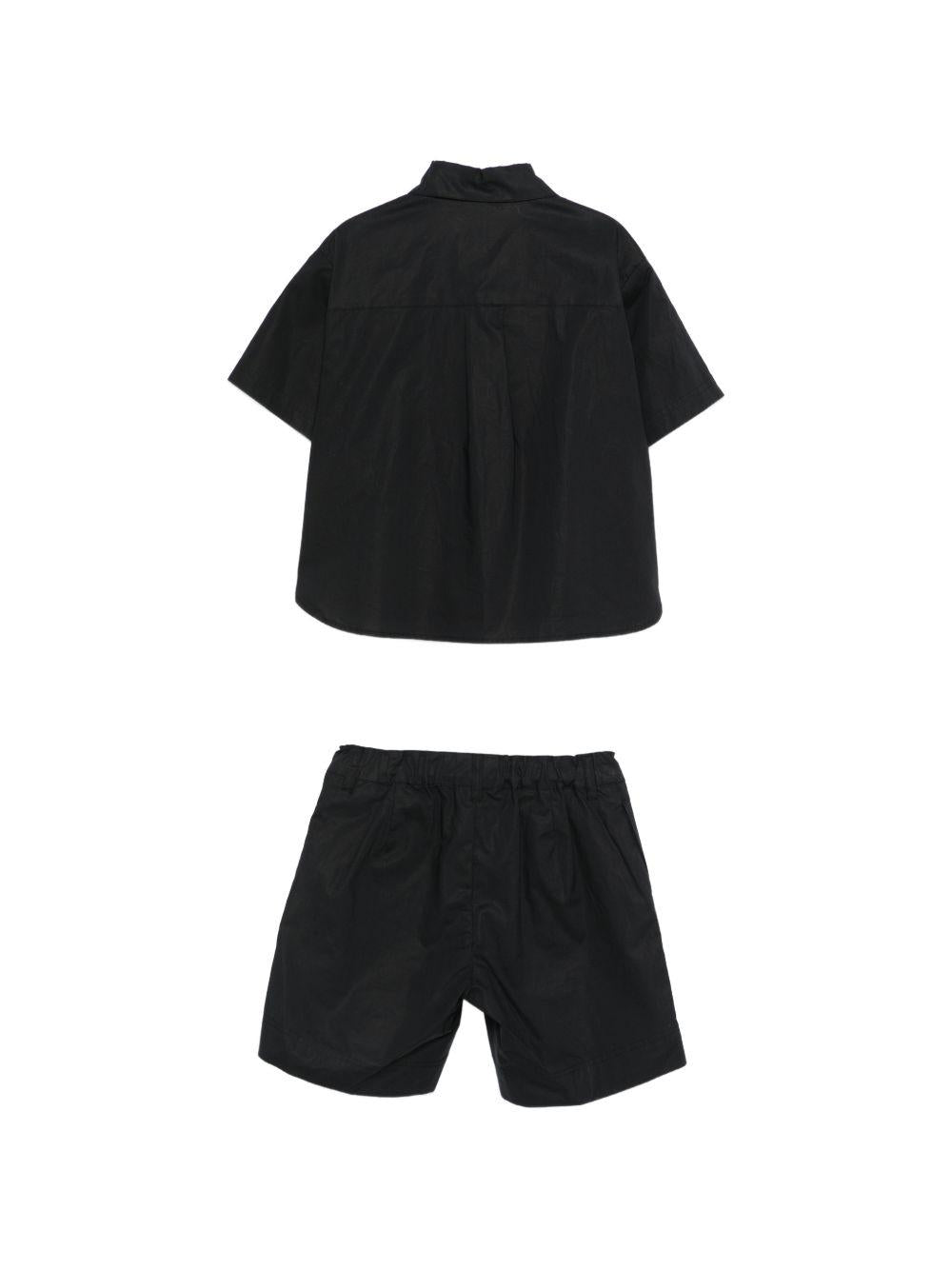 Set camicia e shorts per bambina Moschino Kids nero con motivo Teddy Bear HDG01LLLA10 60100 MOSCHINO KIDS