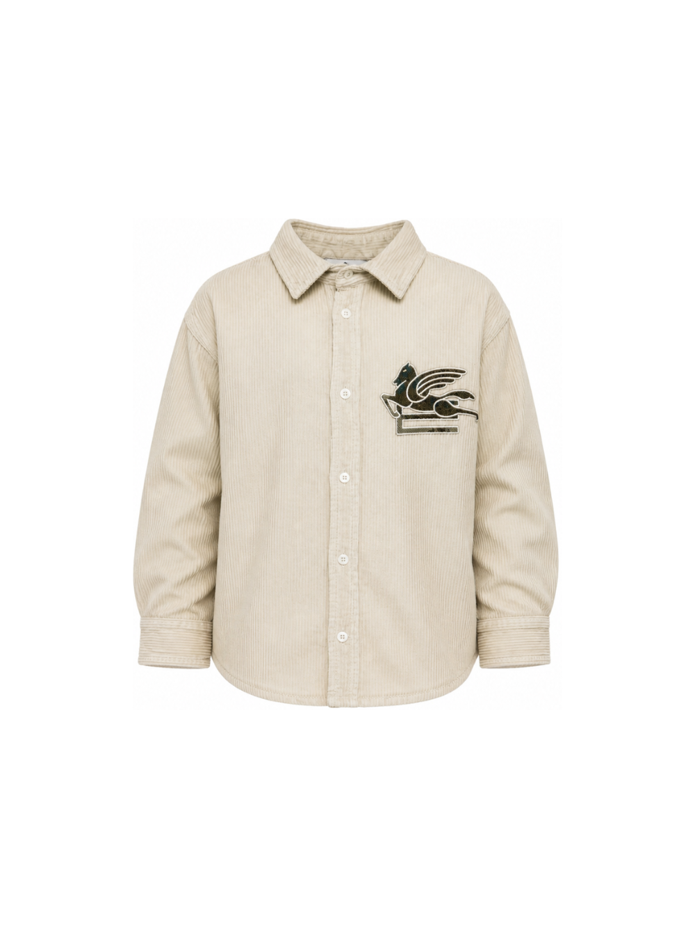 Camicia per bambino Etro Kids beige con ricamo Pegaso sul davanti GZ5H30 Z4073 108 ETRO KIDS