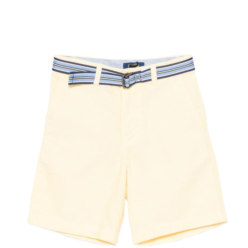 Shorts per bambino Polo Ralph Lauren Kids giallo con cintura a righe 322963291 501 Ralph Lauren kids