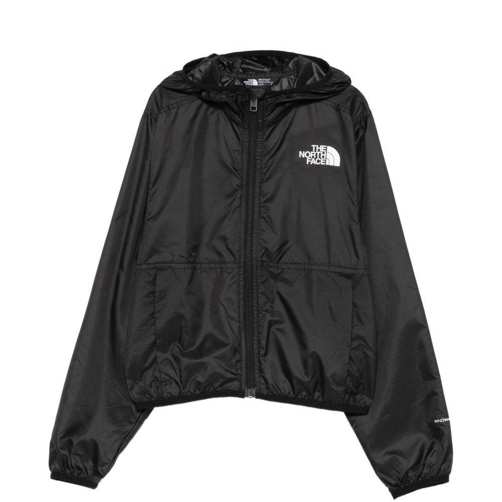 Giacca a vento Cyclone per bambina The North Face Kids nera con logo sul davanti NF0A8ANN JK31 THE NORTH FACE KIDS