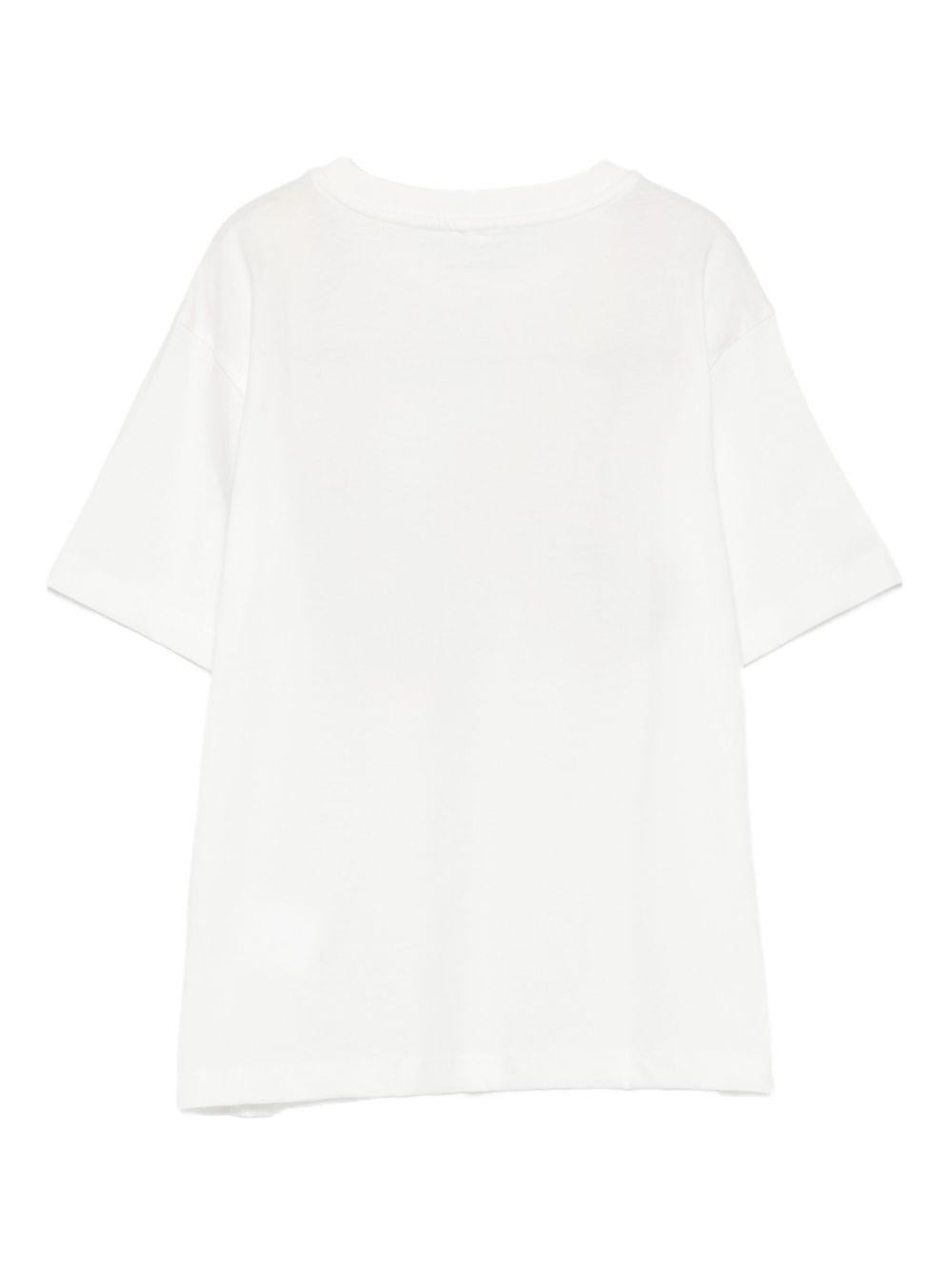 T-shirt per bambina Stella McCartney Kids bianco con stampa grafica TX8B31 Z0434 101 STELLA McCARTNEY KIDS