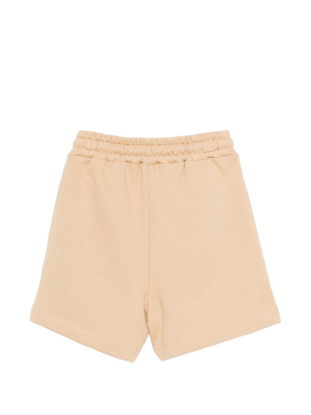 Shorts per bambino MSGM Kids beige con dettaglio logo sulla gamba S6MSJUBE221 178 MSGM KIDS