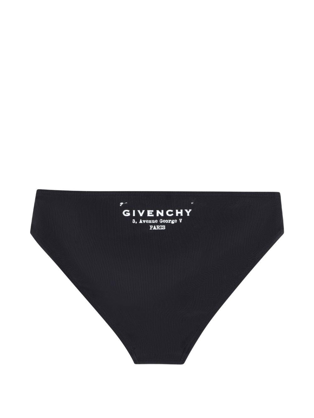 Bikini per bambina Givenchy Kids nero con stampa logo H31218 09B GIVENCHY KIDS
