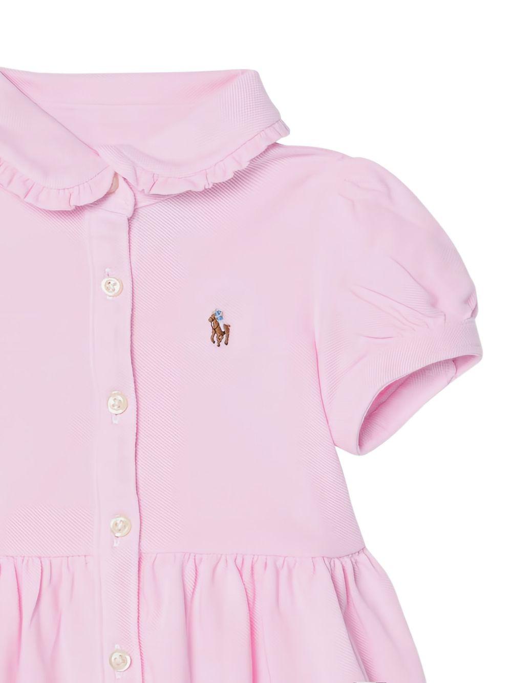 Abito per neonata Polo Ralph Lauren Kids rosa con ricamo motivo Polo Pony 310734896 001 Ralph Lauren kids