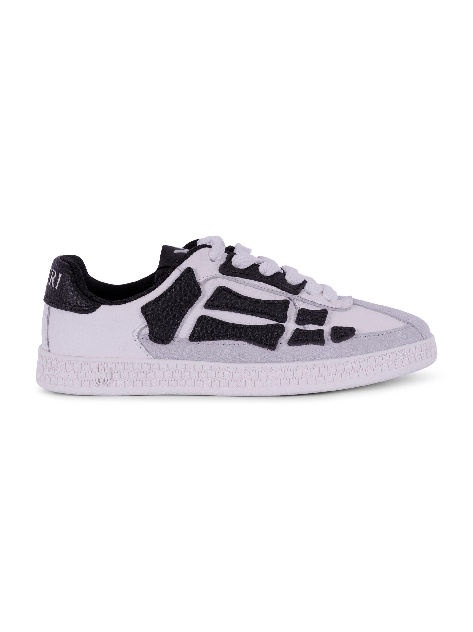 Sneakers Pacific Bones per bambino Amiri Kids bianche e nere con suola in rilievo ACSNSN1006 001 AMIRI KIDS
