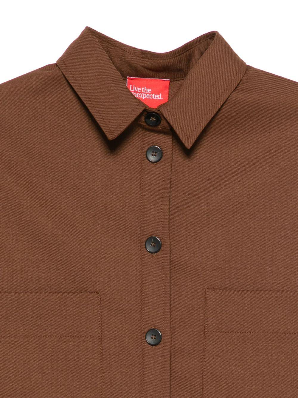 Camicia per donna Merci marrone con colletto classico CAM024 CINNAMON MERCI