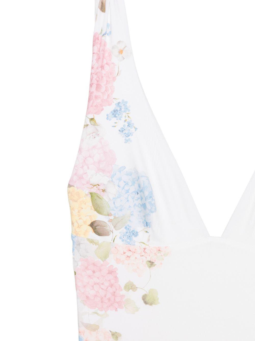 Costume intero per donna MC2 Saint Barth bianco con stampa floreale MAVI001 03508L MC2 ST. BARTH