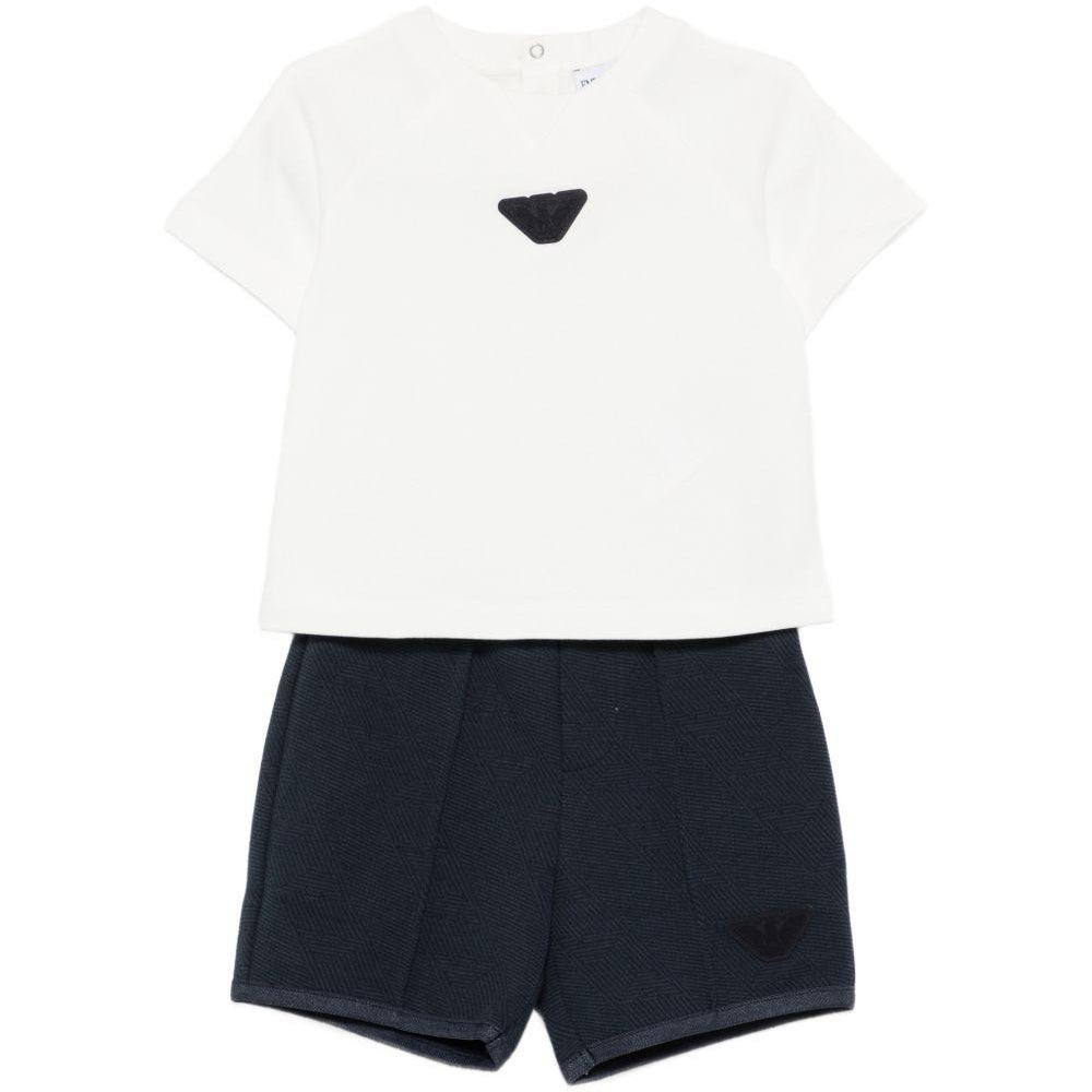 Tutina per neonato Emporio Armani Kids bianco con applicazione EB001622 AF13715 MZ825 EMPORIO ARMANI KIDS