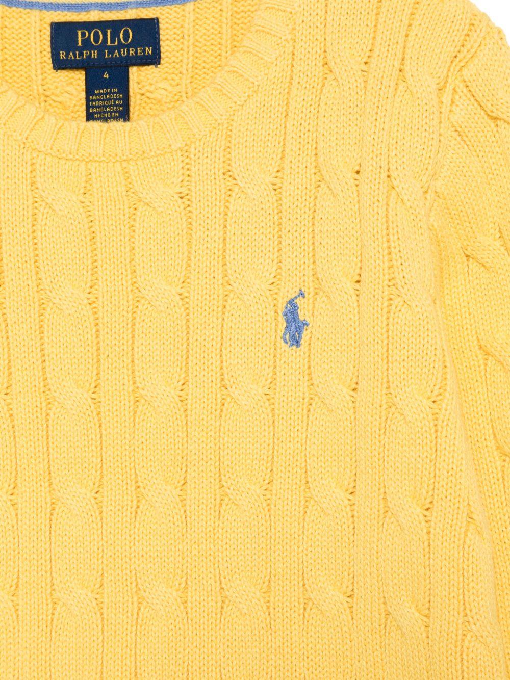 Maglione per bambino Polo Ralph Lauren Kids giallo con caratteristico motivo Polo Pony 322702674 507 Ralph Lauren kids