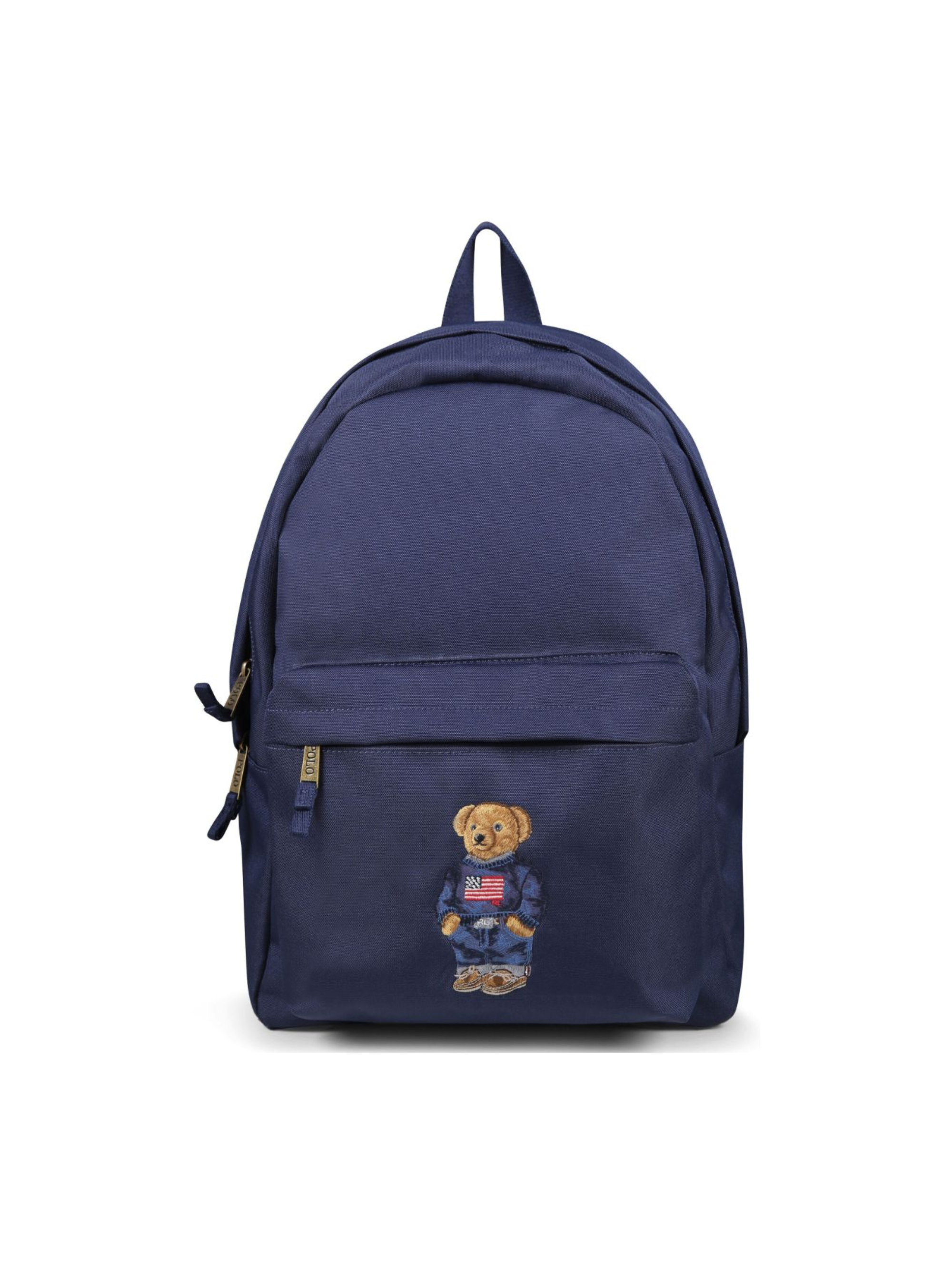 Zaino per bambini Polo Ralph Lauren Kids blu con ricamo Polo Bear 9AR149 BCV Ralph Lauren kids