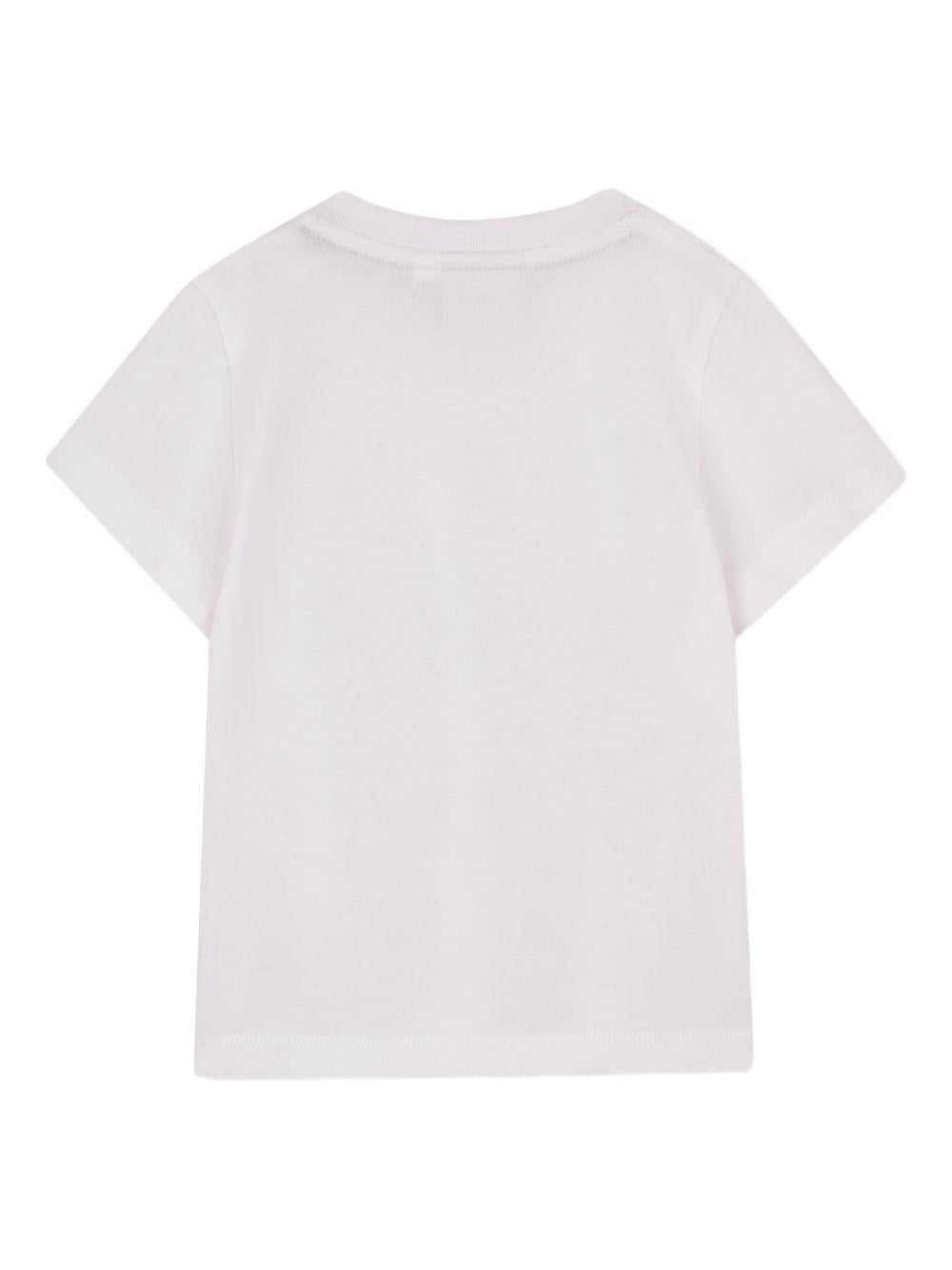 T-shirt per neonato Boss Kids bianca con taschino J52895 10P BOSS KIDS