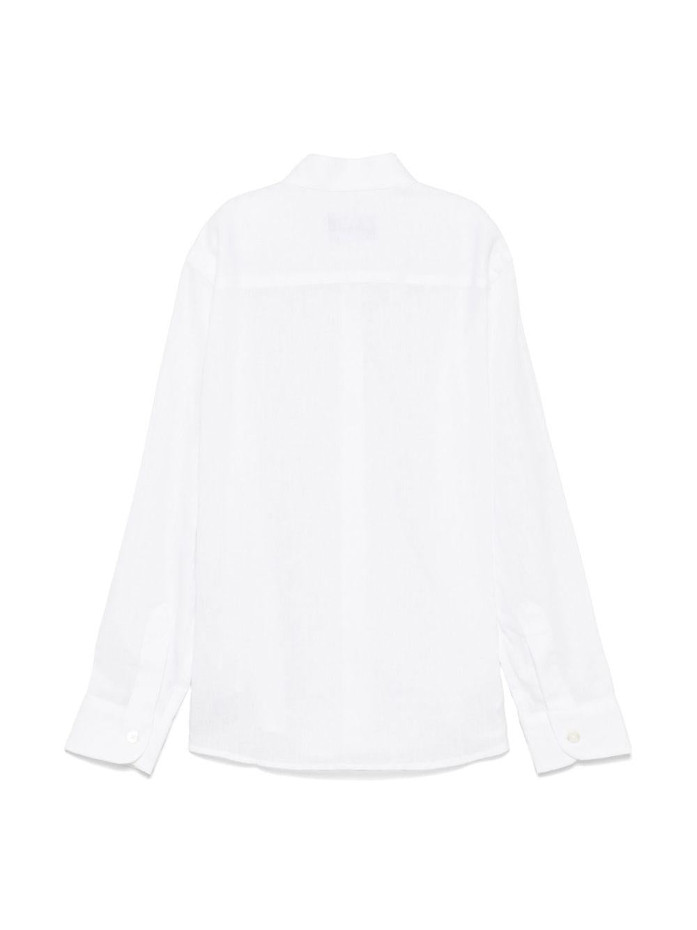 Camicia per bambino Drumohr Kids bianco con colletto rialzato S5SH72 D01 DrUMOHR KIDS