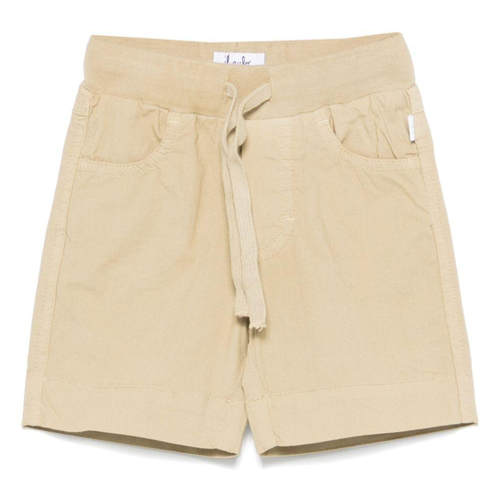 Shorts per neonato Il Gufo beige in cotone elasticizzato con bottoni P25PB074C6035 140 IL GUFO