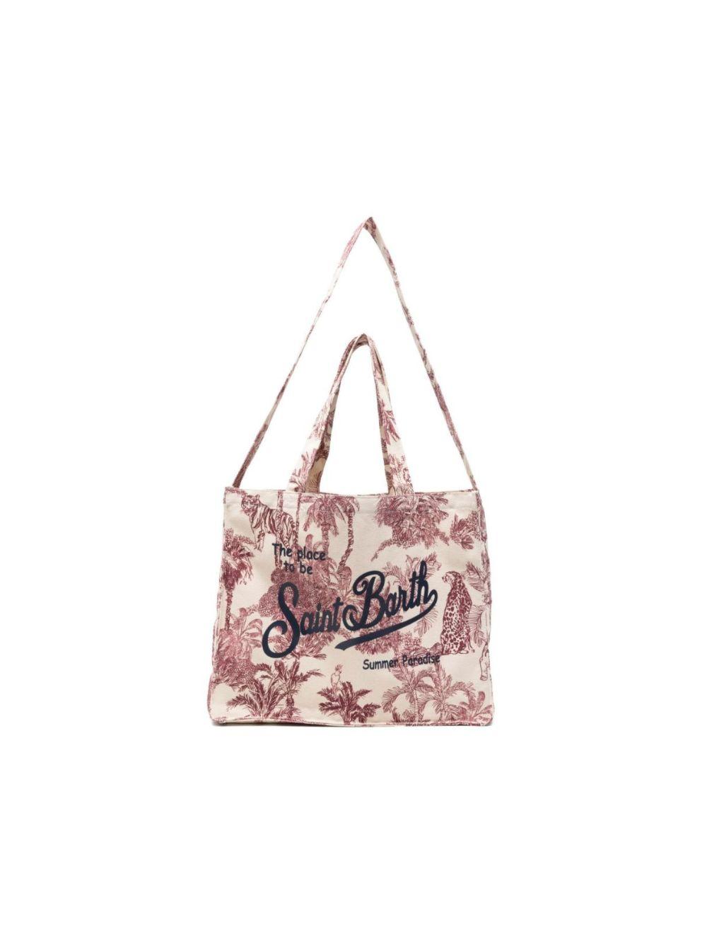 Borsa tote Essential Bag N MC2 Saint Barth multicolore con stampa tropicale EBAGN007 09110L MC2 ST. BARTH KIDS