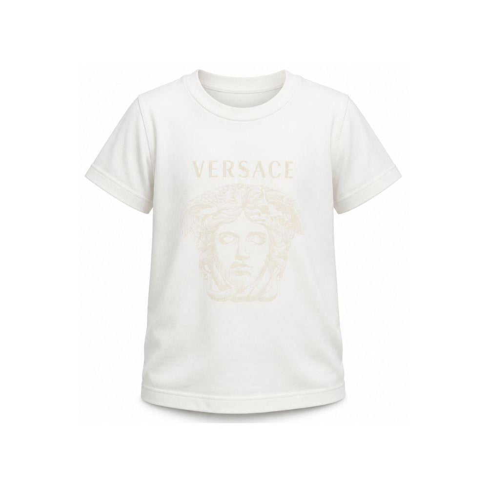 T-shirt per bambini Versace Kidsbianca con stampa grafica 10249461A18182 2W2I0 VERSACE KIDS