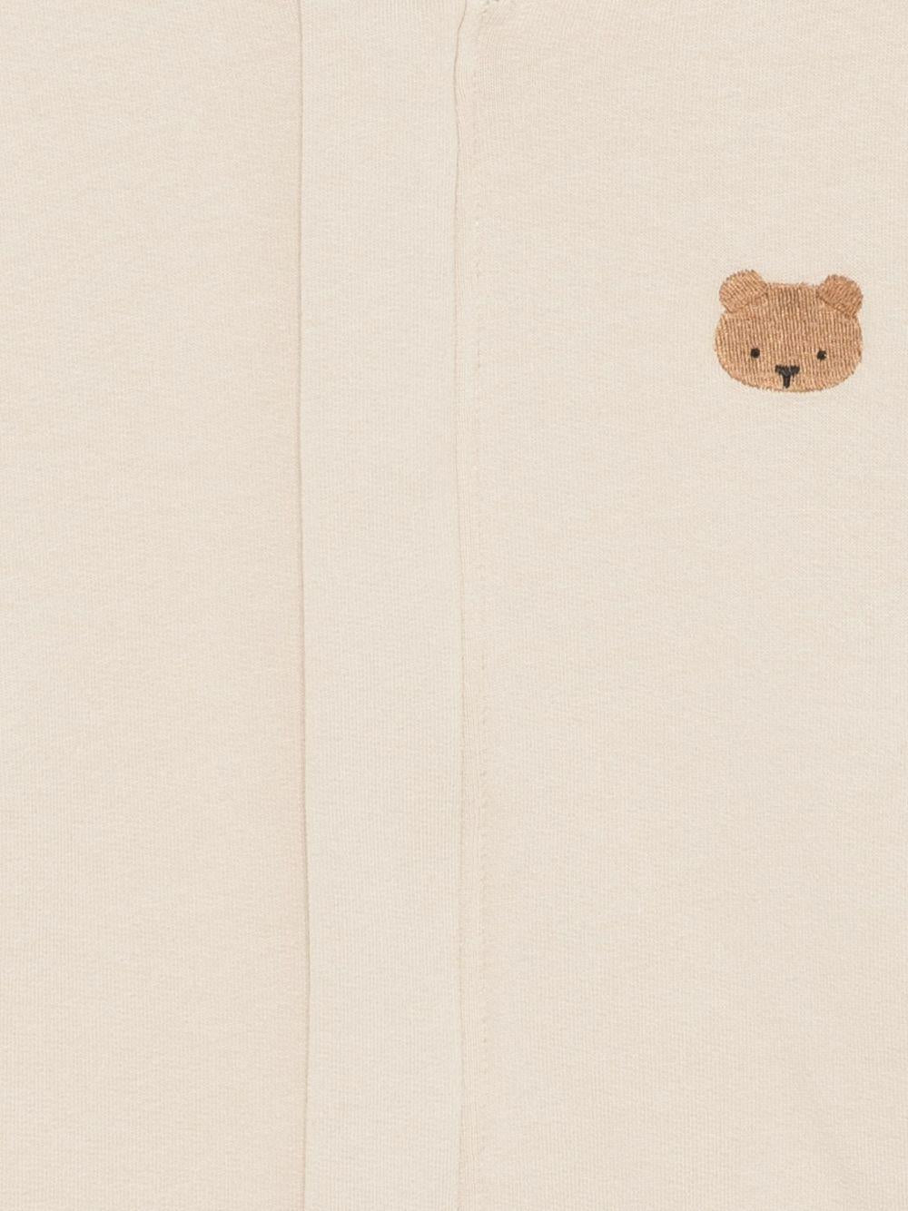 Felpa Jansan per bambino DONSJE beige con orsetto ricamato 4100801 00007 DONSJE