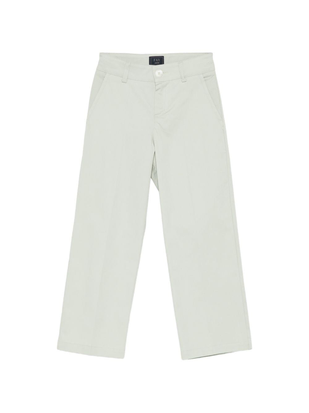 Pantaloni per bambino Fay Kids verdi con tasche laterali FY6P50 G0019 740 FAY KIDS