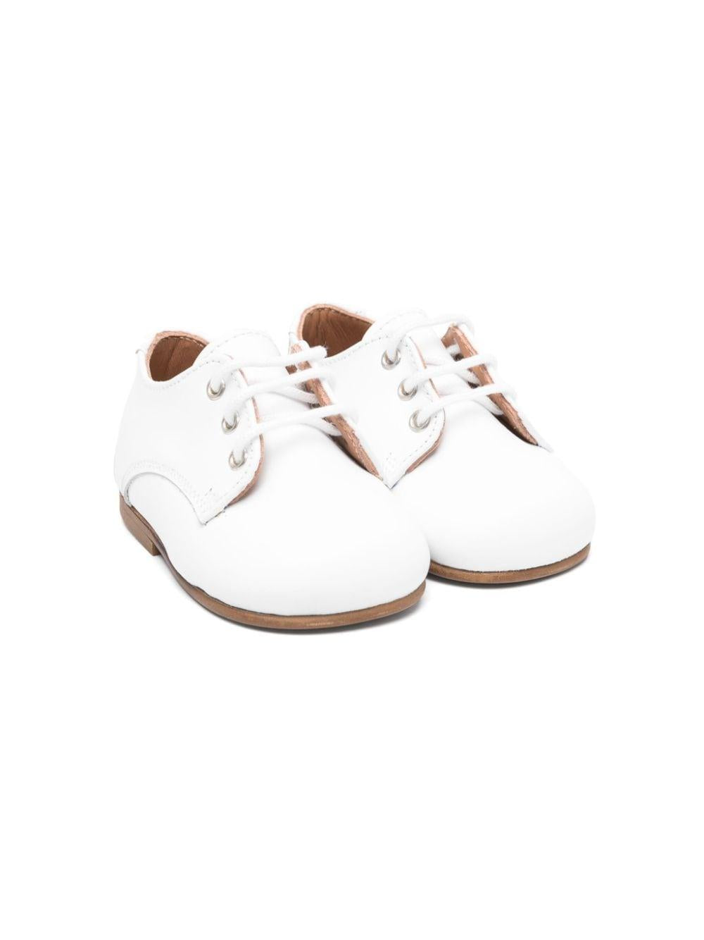 Scarpe primi passi per neonato Eli1957 bianco con lacci 14027AK BLANCO Eli Kids