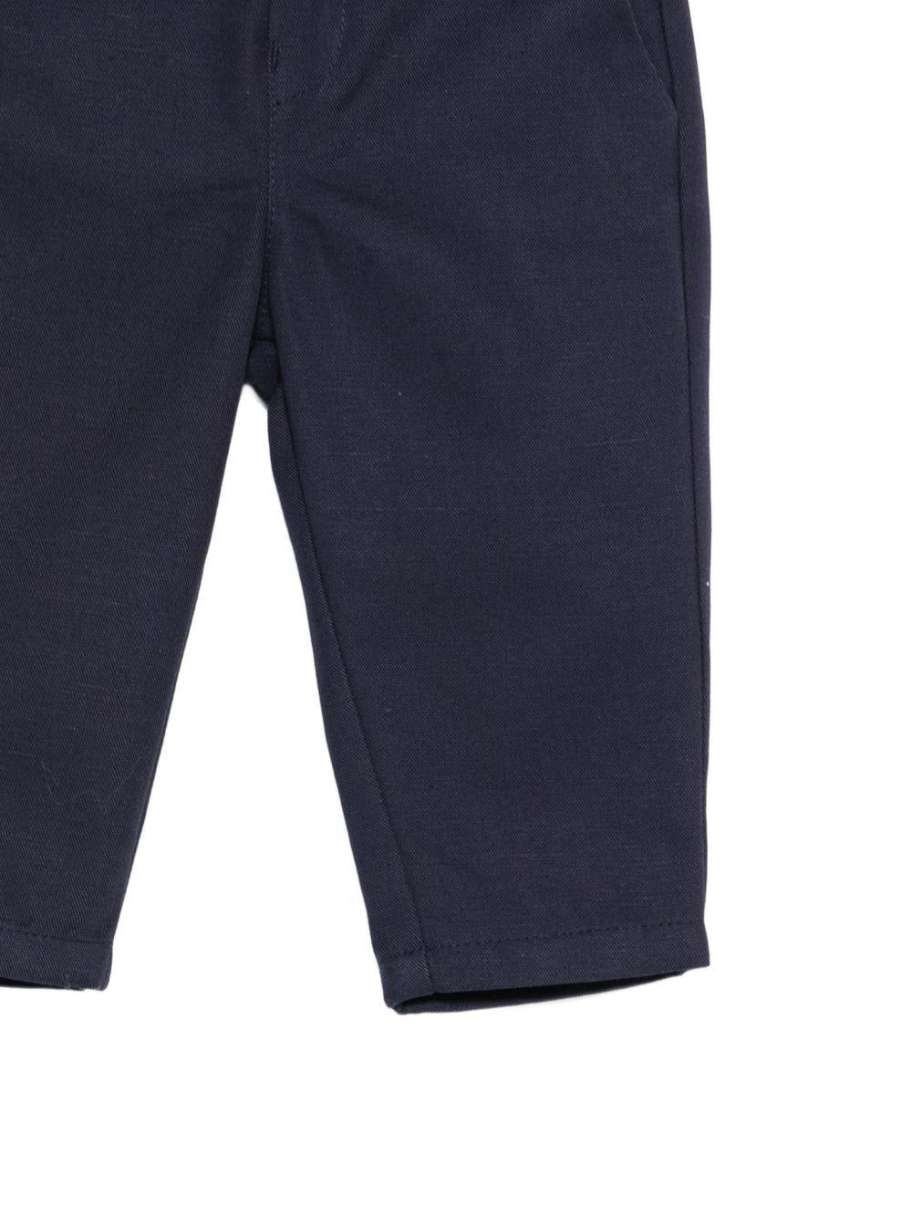 Pantaloni per neonato Fay Kids blu scuro con bottoni FY6500 G0198 620 FAY KIDS