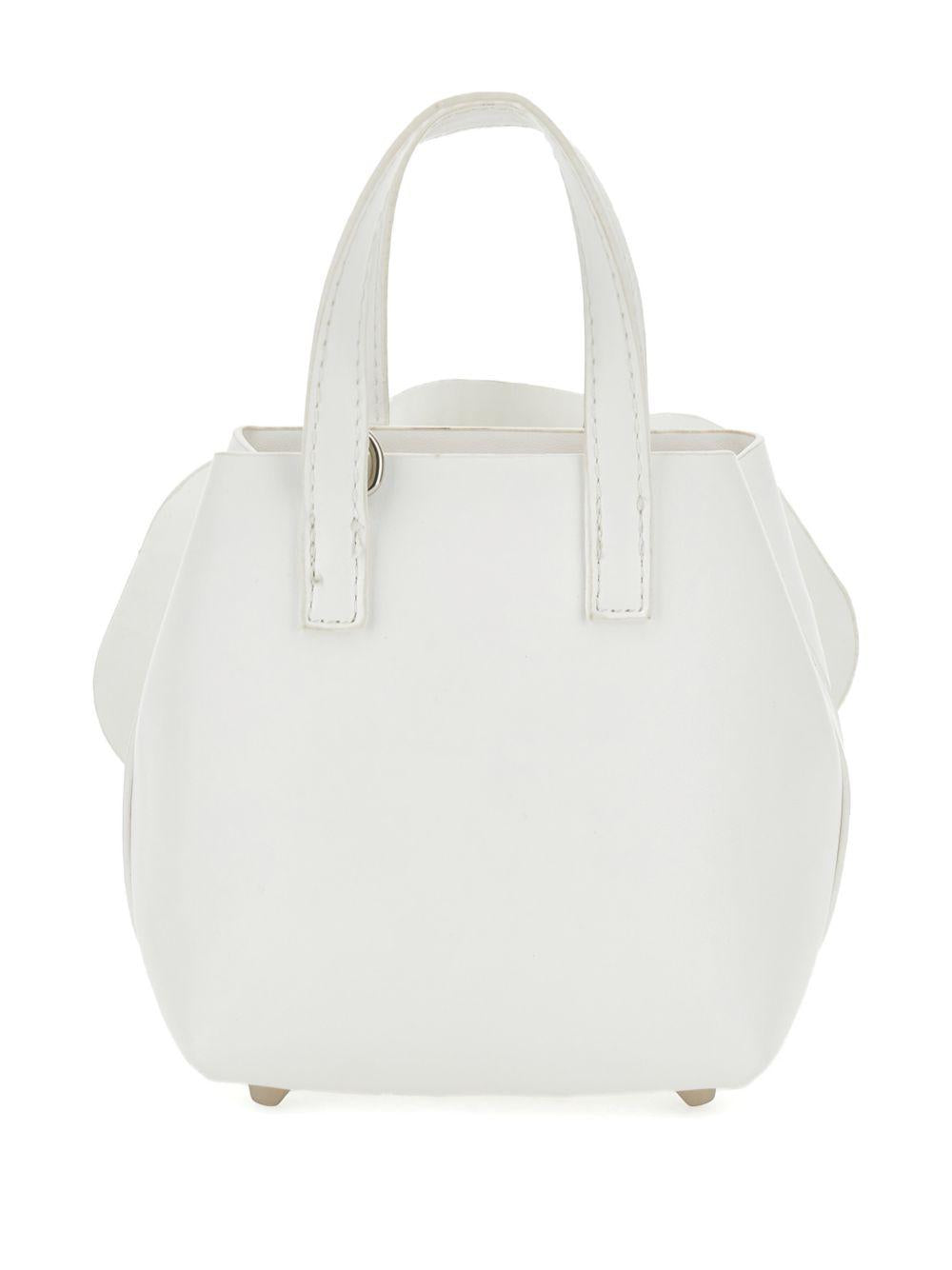 Borsa a mano per bambina Monnalisa bianca con dettaglio fiore 79G003 7068 0001 MONNALISA KIDS