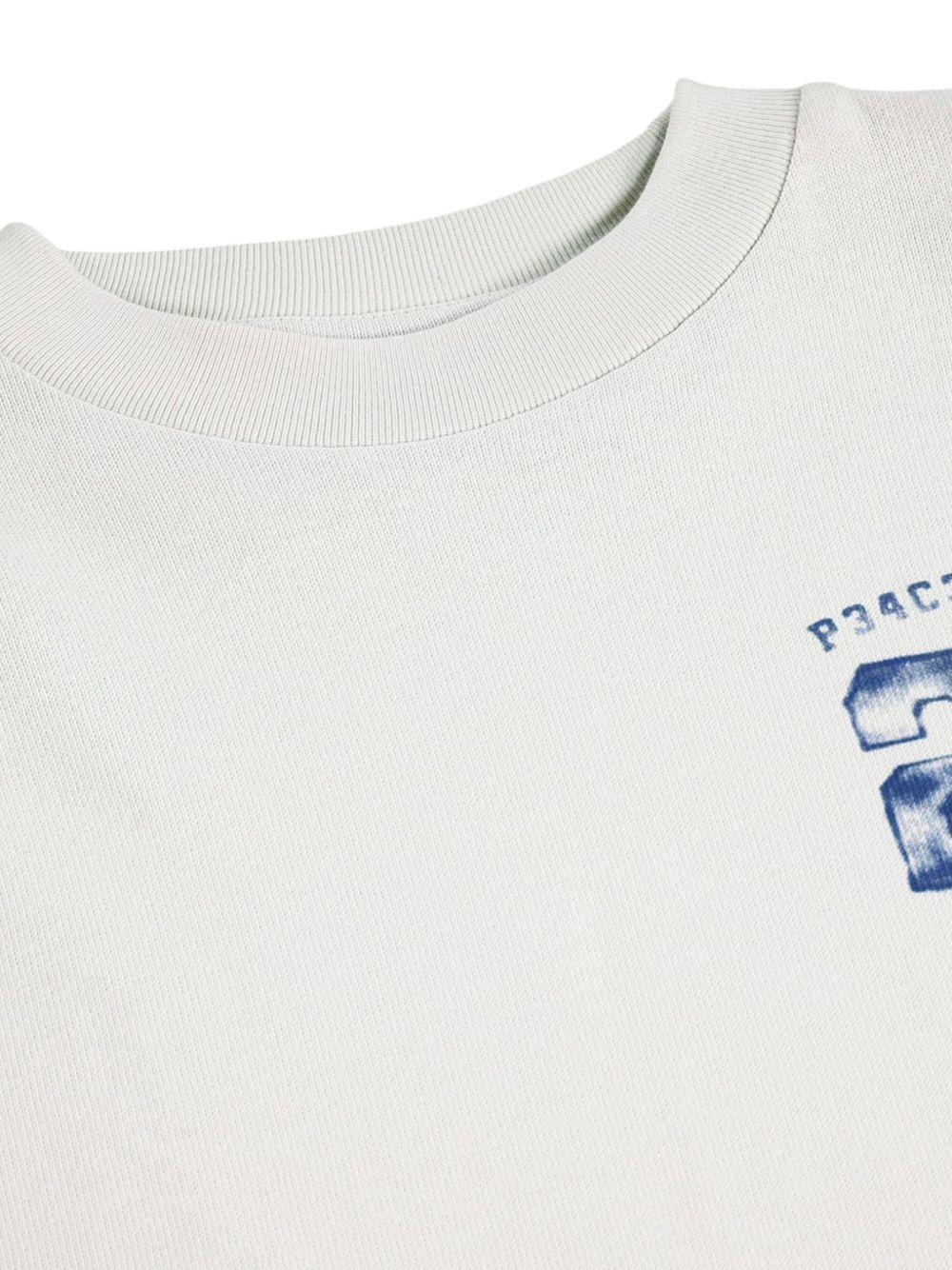 T-shirt per bambino Molo Kids bianca con dettagli sulle maniche 1W26A416 9798 MOLO KIDS