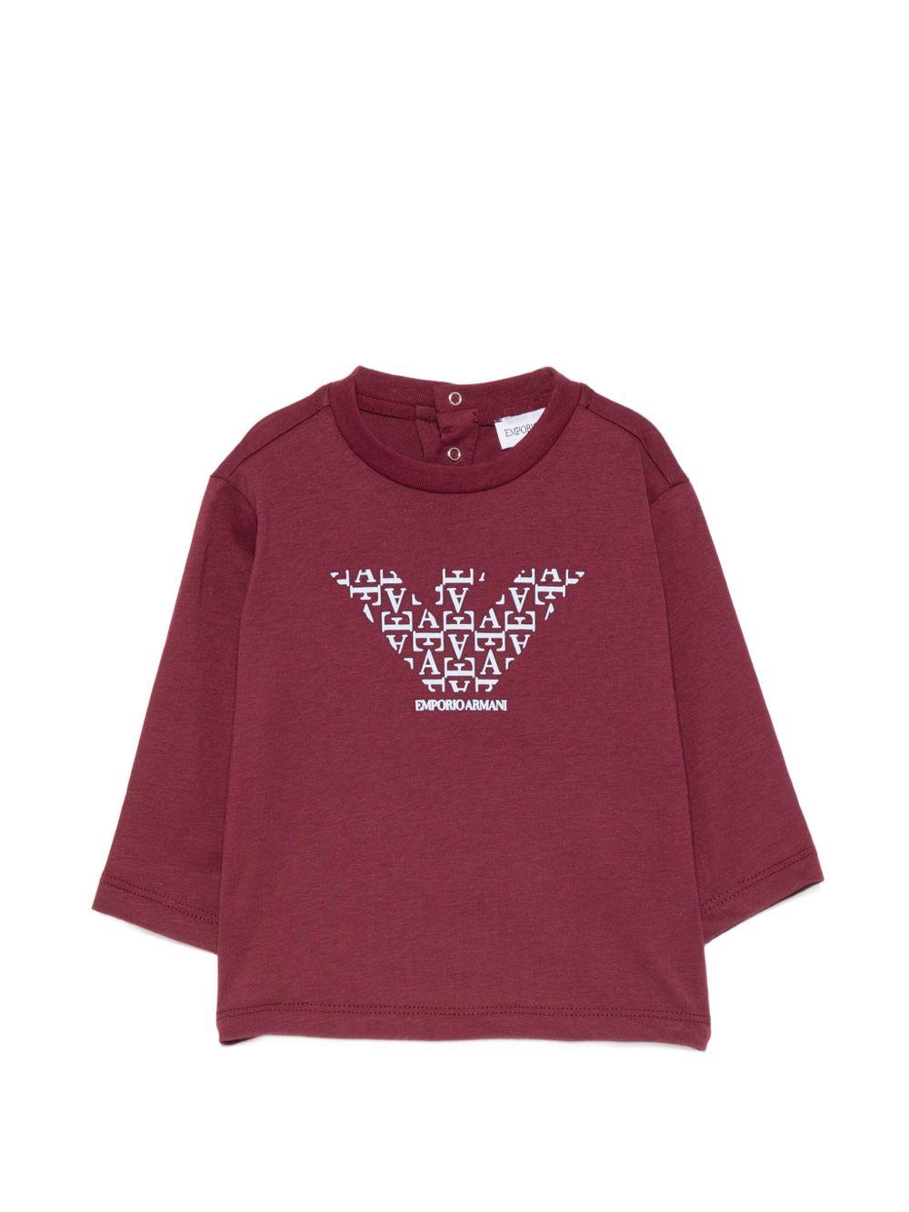 Set tre t-shirt per neonato Emporio Armani Kids multicolore a maniche lunghe EB001923 AF16162 MZ978 EMPORIO ARMANI KIDS