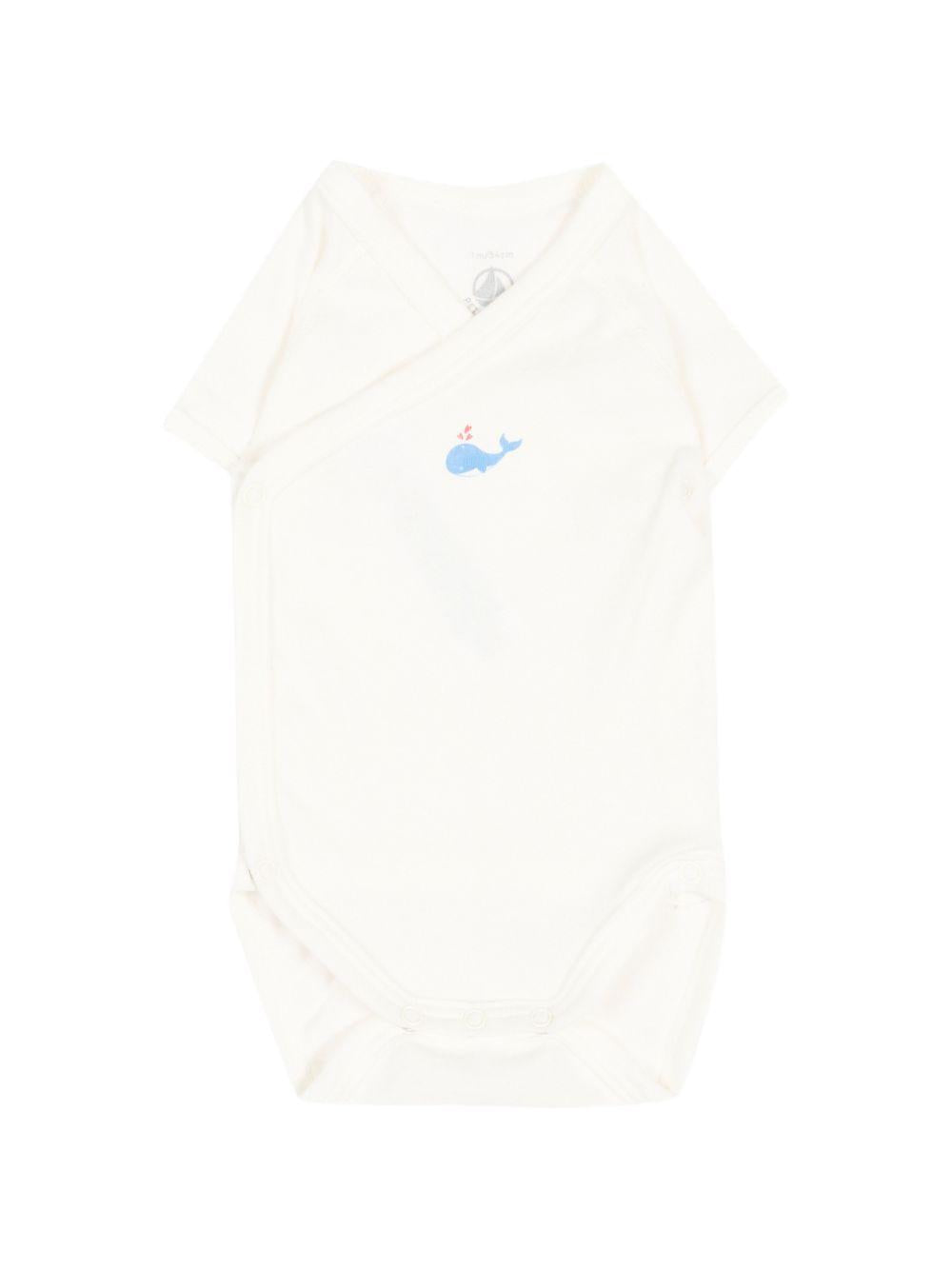 Set di tre body per neonato Petit Bateau multicolore con stampa balene A0GHM 00 PETIT BATEAU KIDS