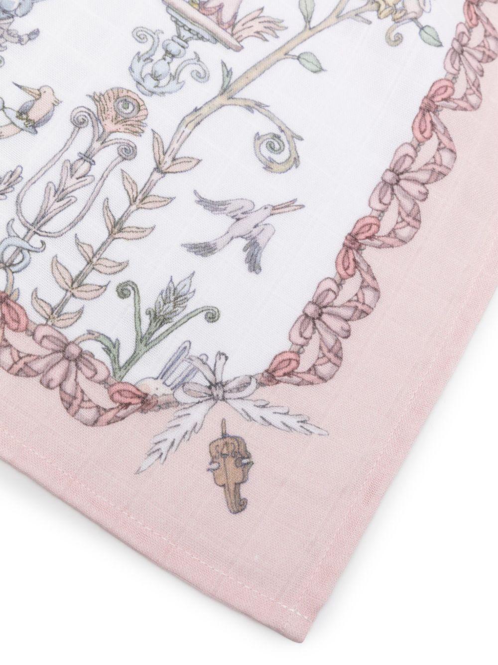 Lenzuola da culla per neonata Atelier Choux rosa con stampa all-over CA-CQ-TDJ P-U ATELIER CHOUX PARIS KIDS