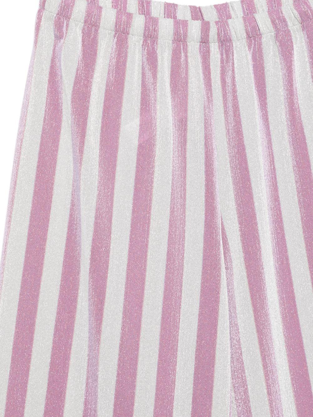 Pantaloni per bambina MC2 Saint Barth Kids multicolore con design a righe AML0003 00377L MC2 ST. BARTH KIDS