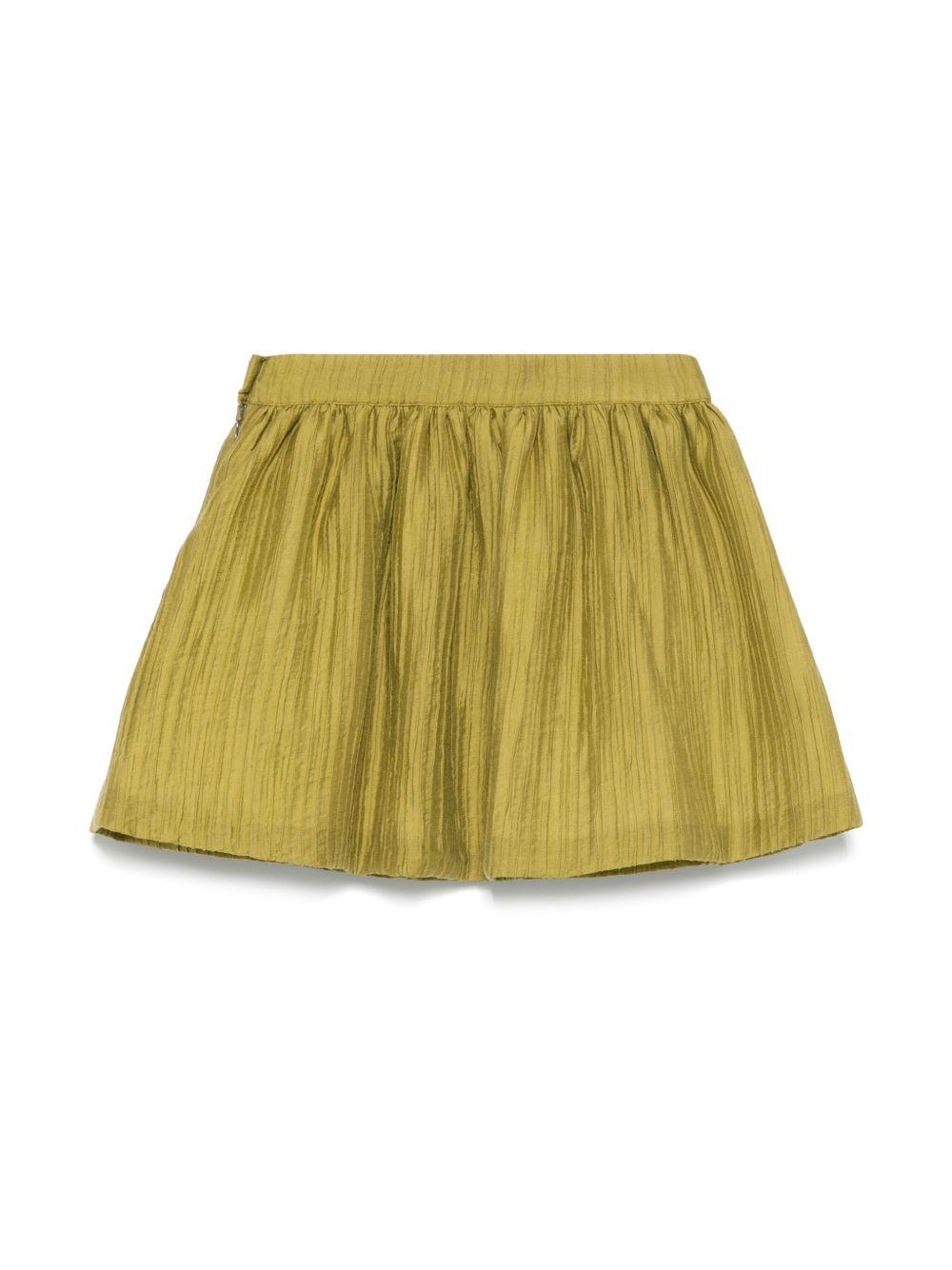 Gonna per bambina La Stupenderia verde plissettata TJGN90 S01 LA STUPENDERIA
