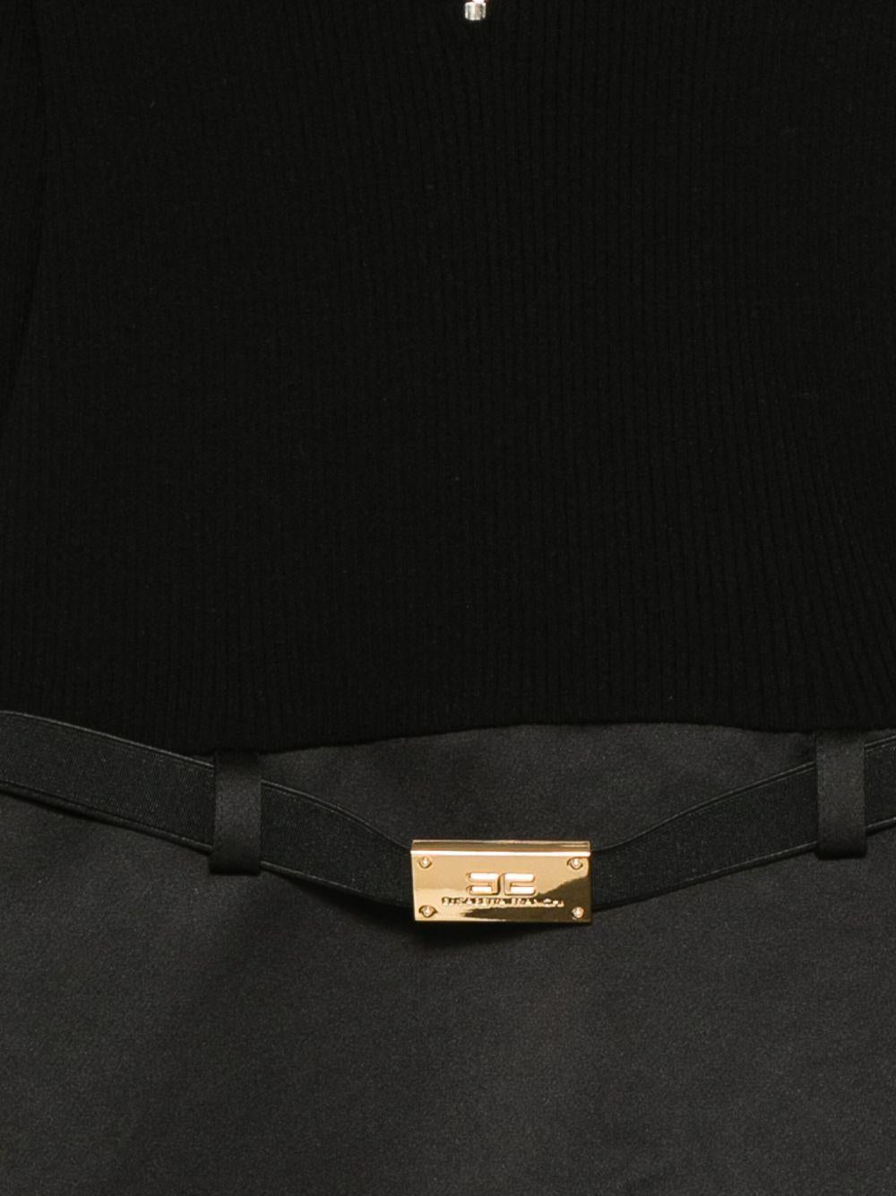 Abito per bambina Elisabetta Franchi La Mia Bambina nero con cerniera EFAB6210FL229 D748 ElISABETTA FRANCHI