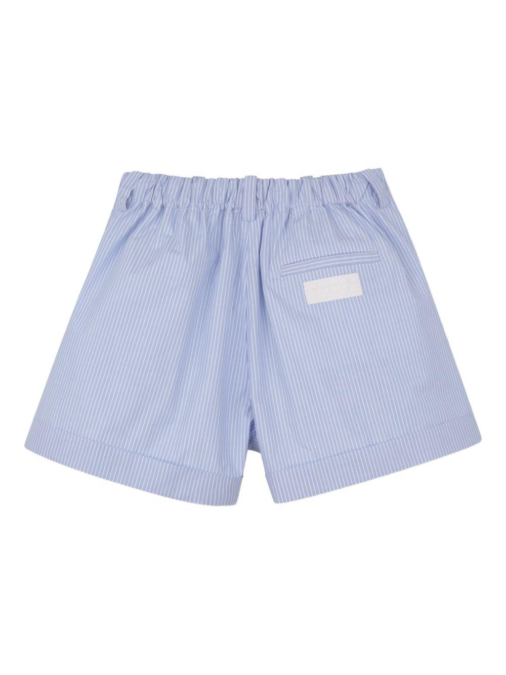 Shorts e camicia per bambina Givenchy Kids azzurro con motivo a righe H31131 V71 GIVENCHY KIDS