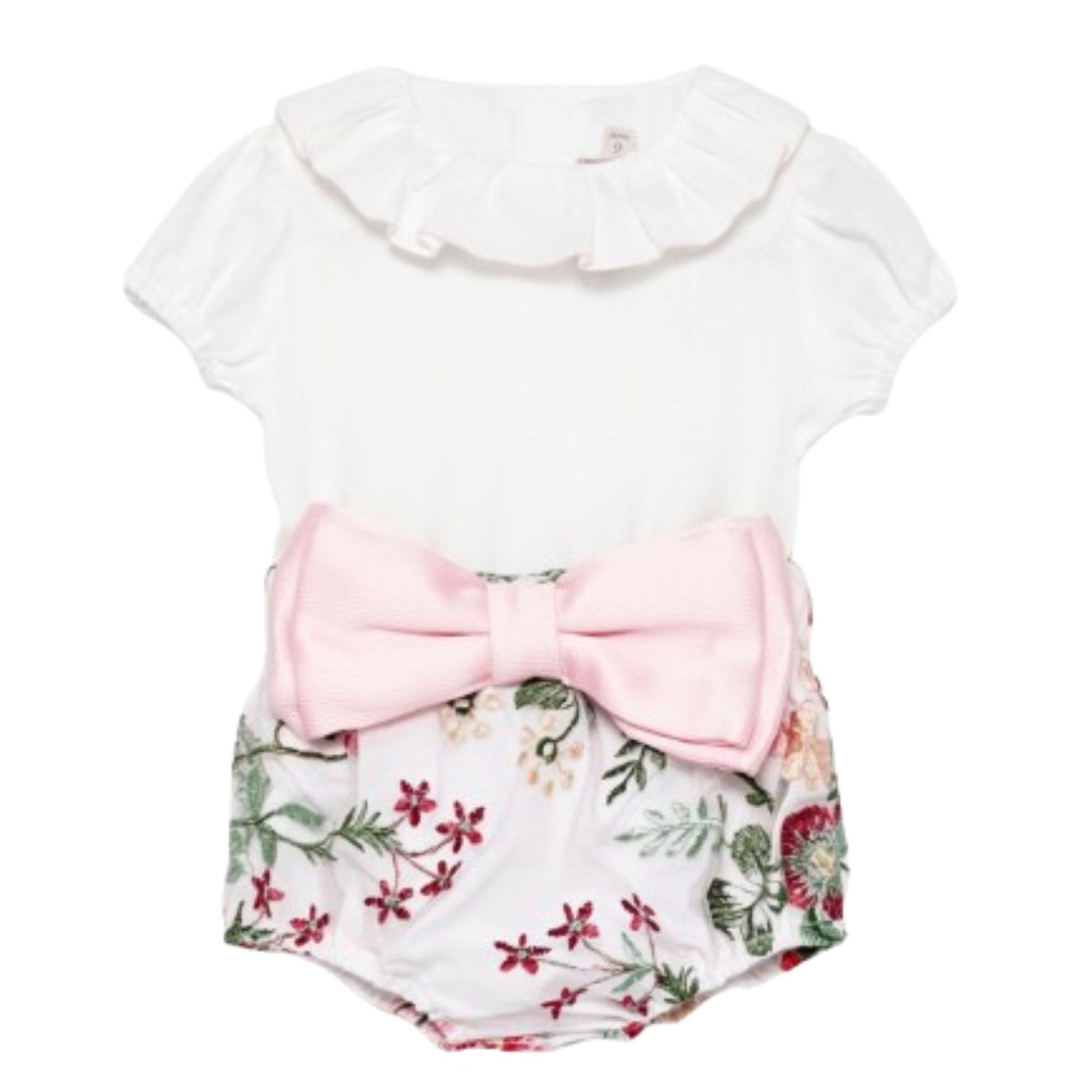 Completo per neonata La Stupenderia multicolore con stampa floreale 2TBCT52 X88 LA STUPENDERIA KIDS